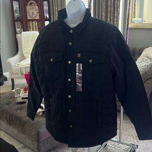 Coleman Men's Black Quilted Shirt Jacket